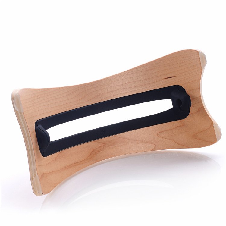 Bent Wood MacBook Holder – Birch & Walnut Laptop Stand
