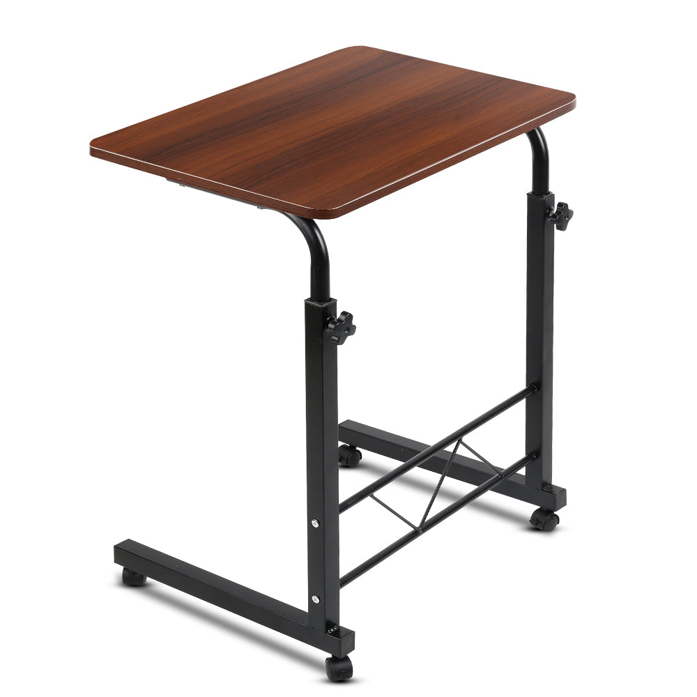Artiss Portable Laptop Desk – Adjustable Dark Wood Table