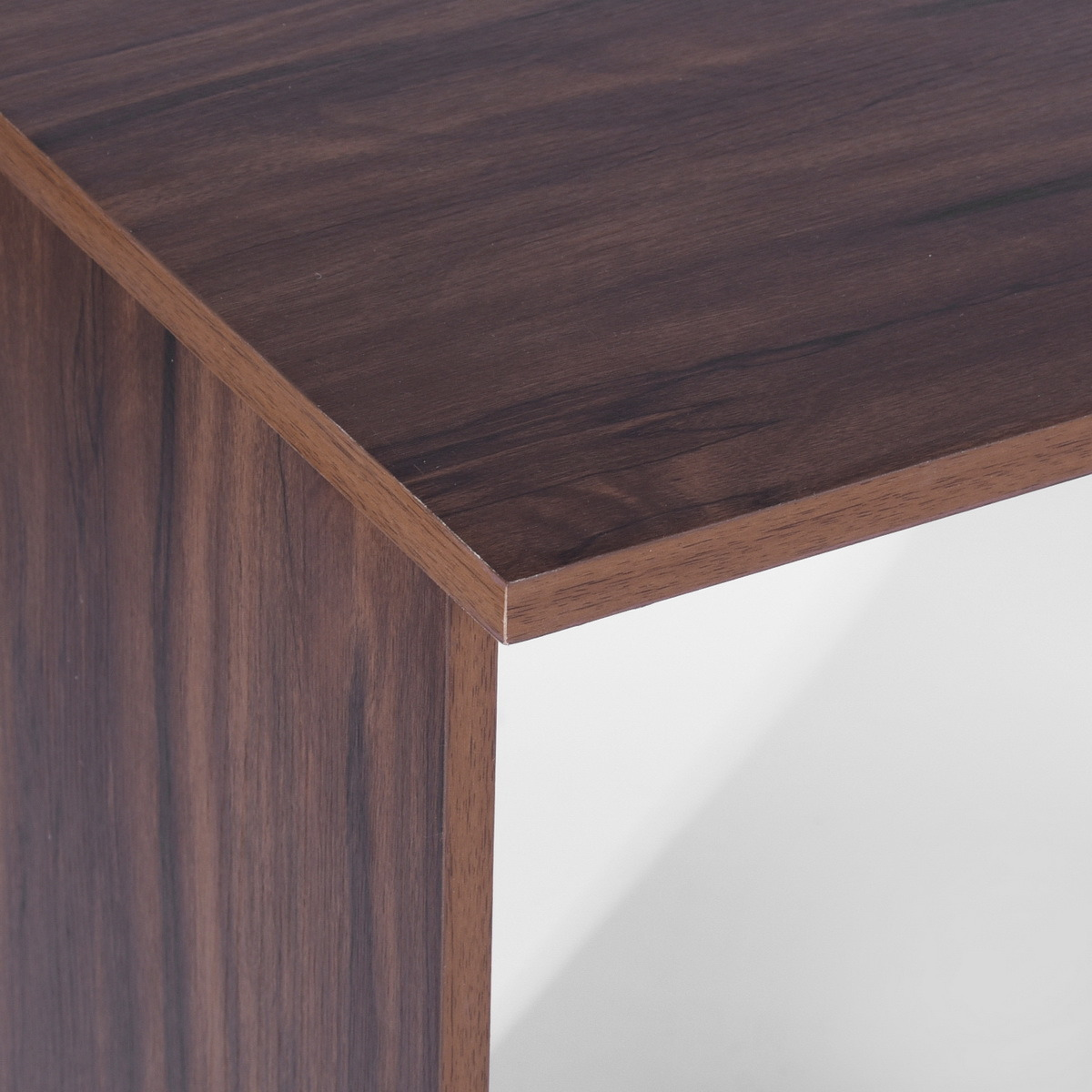 Home Office Laptop Desk – Walnut Wood with 2 Drawers